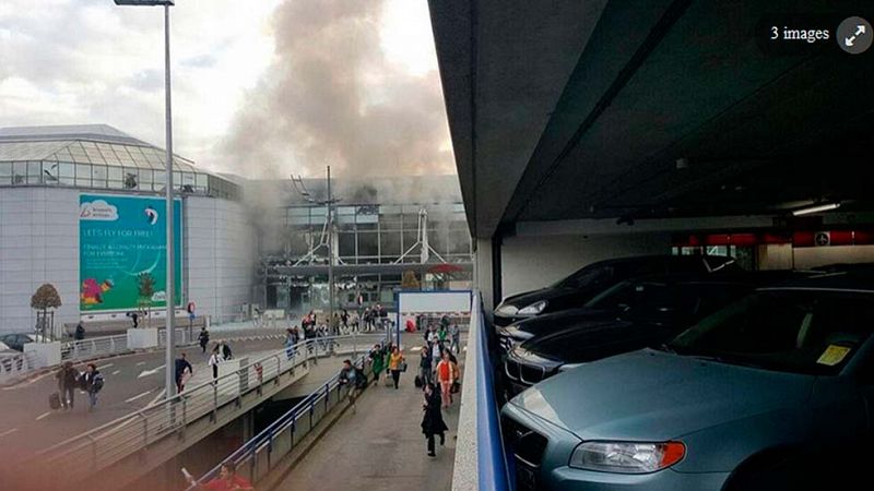 Imágenes y vídeos de las explosiones en Bruselas