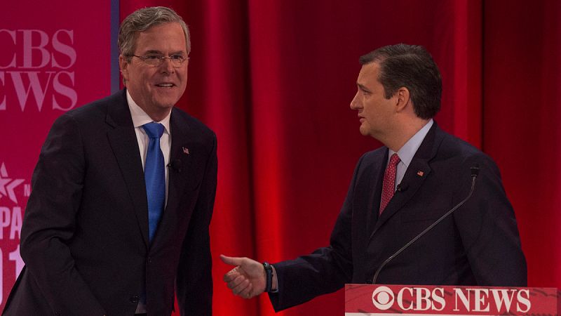 Jeb Bush da su apoyo a Ted Cruz como candidato a la Casa Blanca