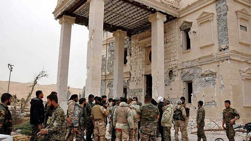 El Ejército de Siria desactiva los explosivos colocados por el Estado Islámico en las ruinas de Palmira