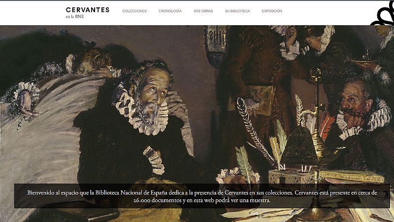 Cervantes, a un 'clic' en la Biblioteca Nacional