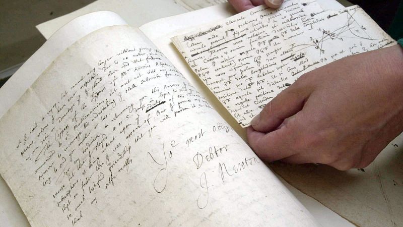Hallan un manuscrito de Isaac Newton sobre la fórmula de la 'piedra filosofal'