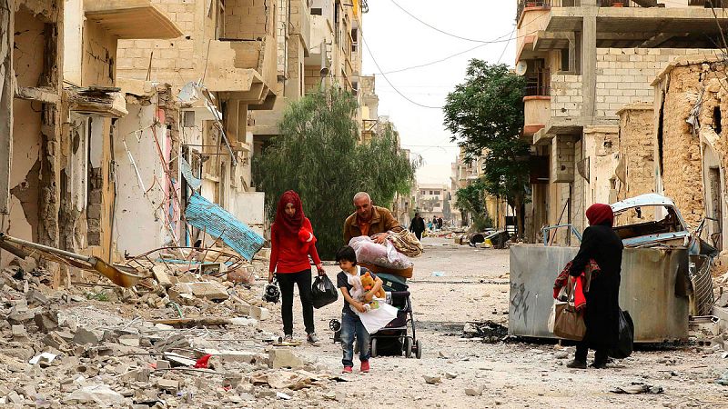 El desolador regreso de los habitantes de Palmira: "Mi casa está destrozada"