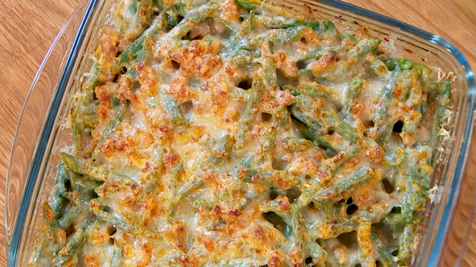 Macarrones de judías verdes