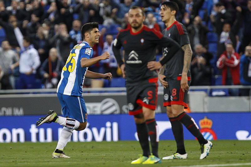 Asensio salva de la derrota al Espanyol y el Betis se impone a Las Palmas
