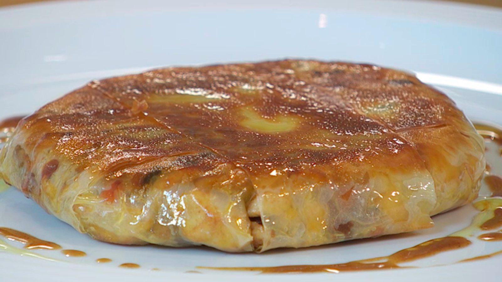 Crujiente de pavo con verduras