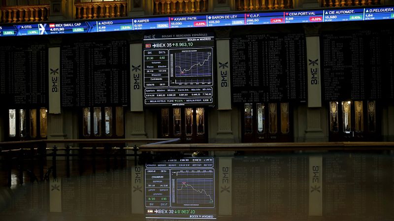 El IBEX 35 sube un 1,96% y recupera los 9.100 puntos