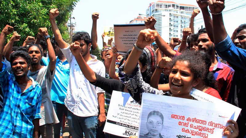 La brutal violación y asesinato de una mujer desata protestas en el sur de la India