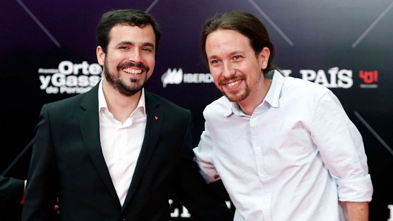 Garzón insiste en la necesidad de un acuerdo con Podemos e Iglesias pide "prudencia" ante las encuestas