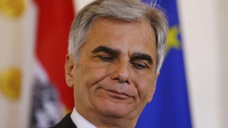 Dimite por sorpresa el jefe del Gobierno de Austria, Werner Faymann