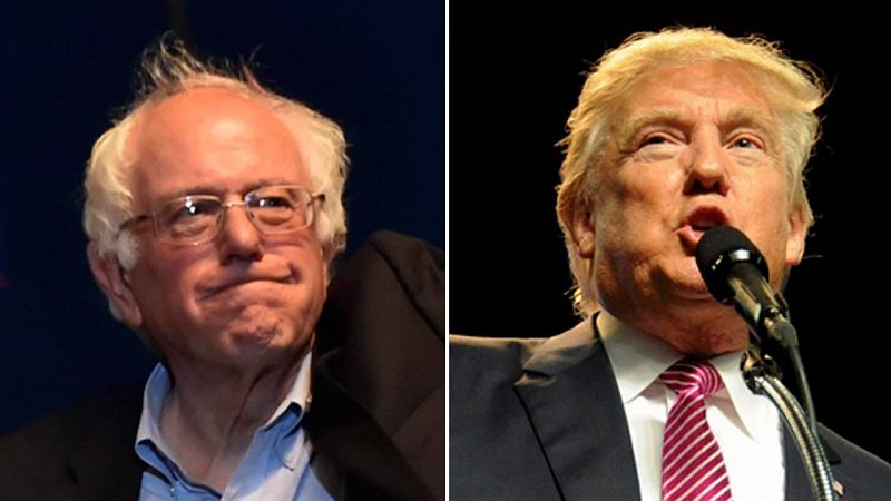 Sanders se mantiene en la batalla y Trump, ya sin rivales, sigue ganando