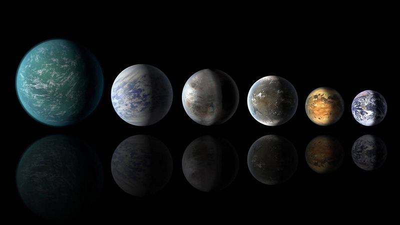 La NASA publica las características de los nueve planetas similares a la Tierra hallados por Kepler