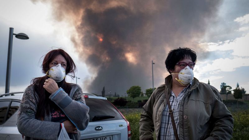 El hollín del incendio de Seseña tiene compuestos "altamente cancerígenos"