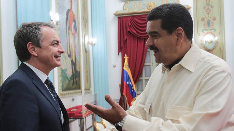 Maduro recibe en Caracas al expresidente Rodríguez Zapatero