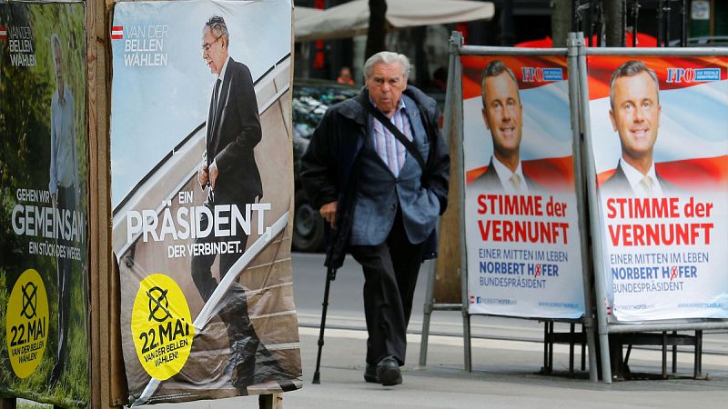 Una polarizada Austria elige presidente entre un ecologista y un ultranacionalista