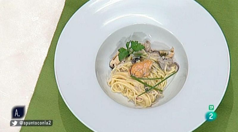 Receta de Pasta fresca con mejillones al cava