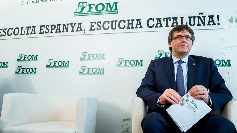 Puigdemont pide acordar la consulta independentista con el Gobierno que salga del 26J