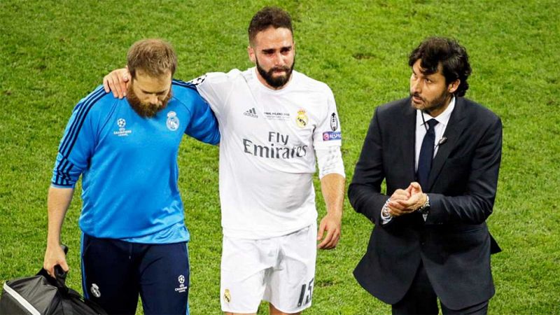 Carvajal se pierde la Euro 2016 por la lesión en la final de Milán