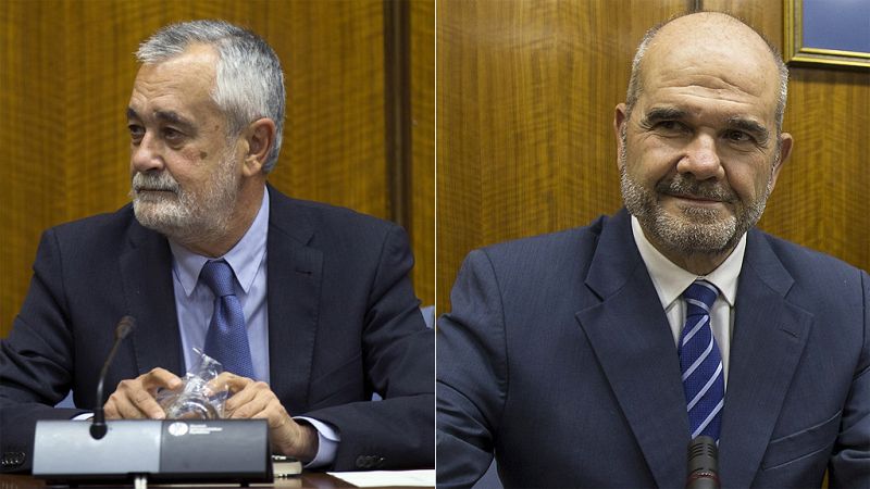 Chaves y Griñán defienden la "legalidad" de la gestión de la Junta de Andalucía en los cursos de formación