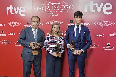 Sebastin Castella, Alberto Lpez Simn y Fuente Ymbro, premios 'Oreja de Oro' y 'Hierro de Oro' de RNE