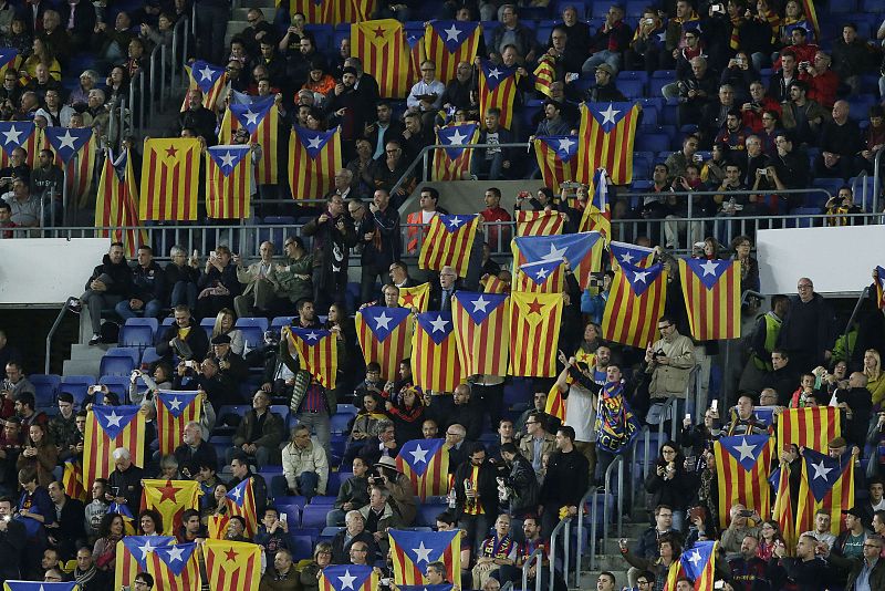 La UEFA sanciona por tercera vez al Bara por la exhibicin de esteladas