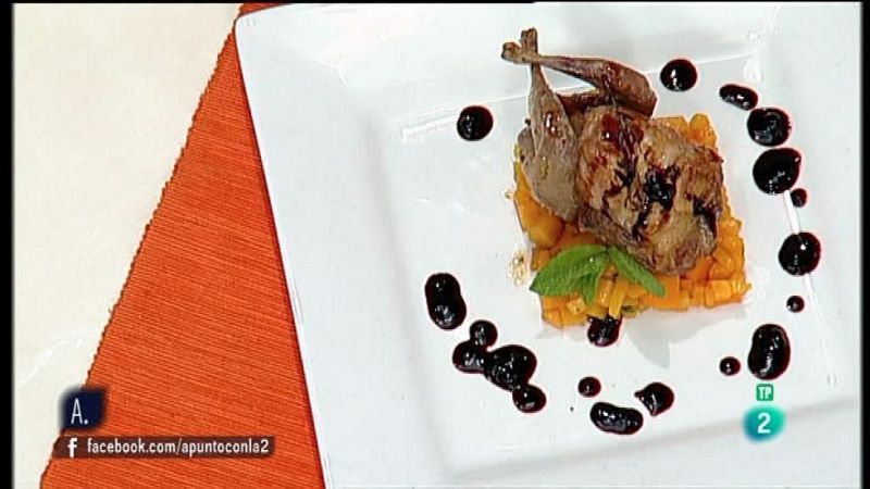 Receta de Codornices asadas con frutos rojos