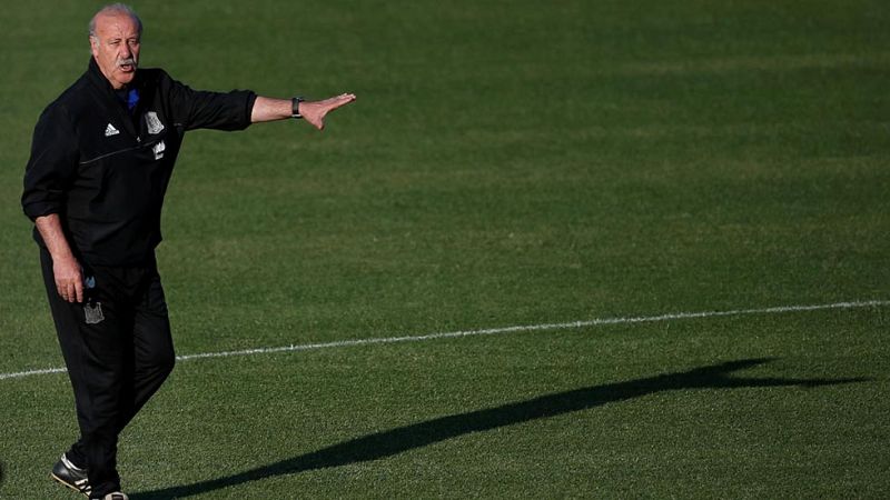 Del Bosque mantiene la duda en la portería: "No tengo por qué tomar la decisión ahora"