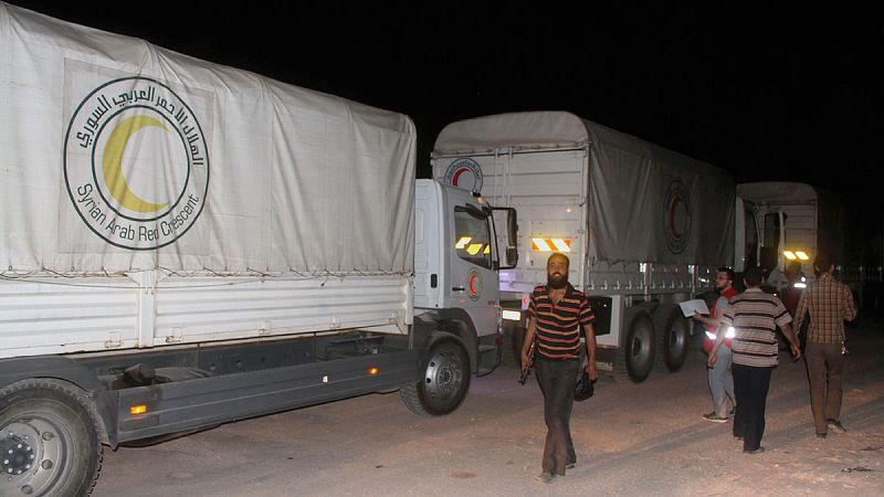 La ayuda alimentaria entra por primera vez desde 2012 en la ciudad siria de Daraya