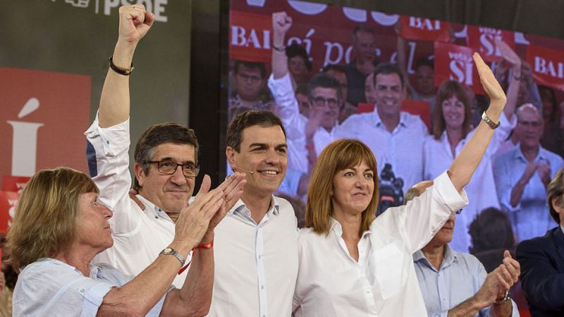 Sánchez intenta conjurar las malas expectativas en Euskadi alertando del voto a Podemos por "revancha"