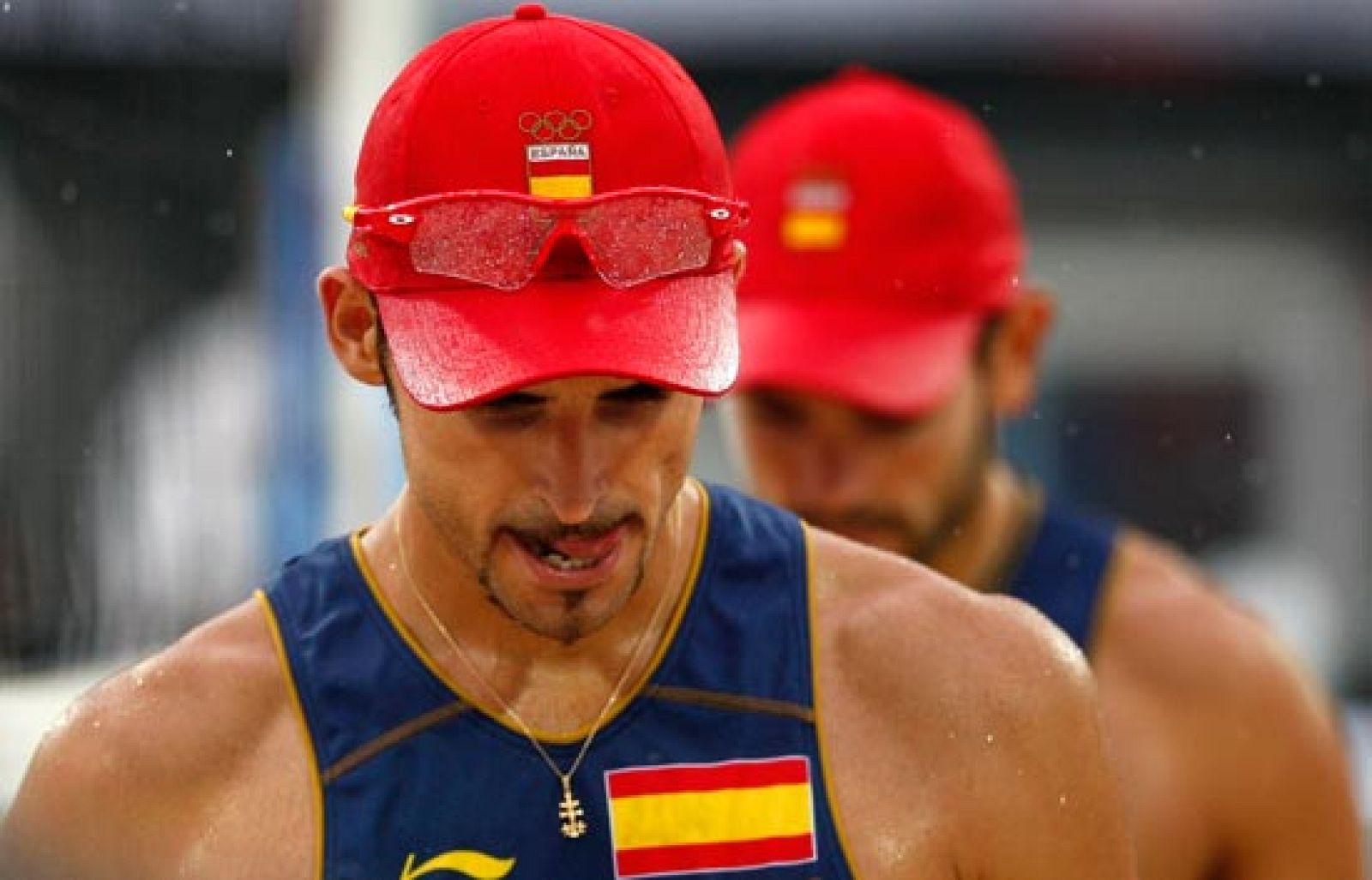 Segundos en el grupo de vóley playa