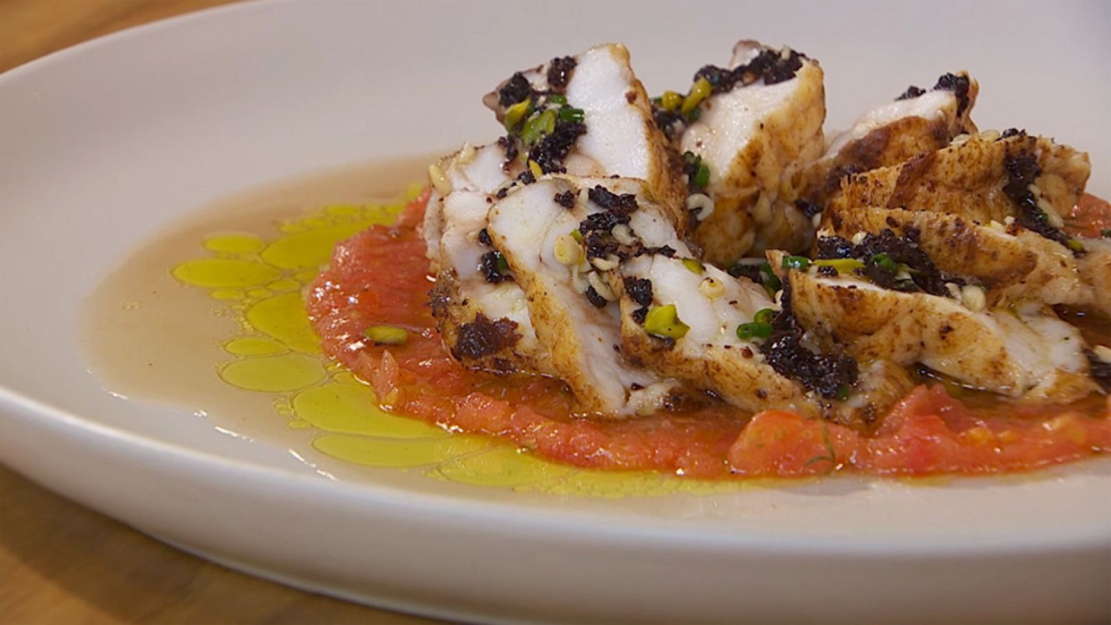 Torres en la cocina - Rape de tomates