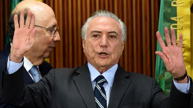 El presidente interino de Brasil, Michel Temer, implicado por corrupción en el caso Petrobras