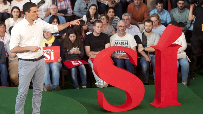 Sánchez insiste en la soledad de Rajoy: "Hasta Rivera ha dicho que no le votará"