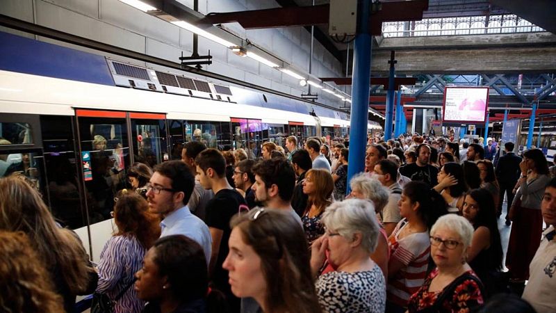 Metro de Madrid cifra en un 89,83% el seguimiento del último de los paros parciales de esta semana