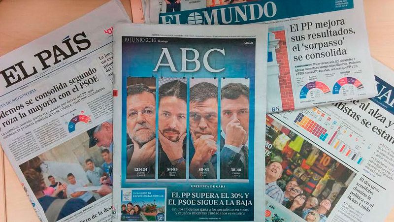 El PP ganaría las elecciones y Unidos Podemos desplazaría al PSOE como segunda fuerza, según las encuestas
