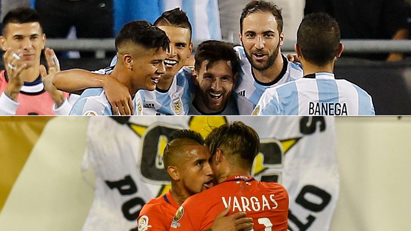 Argentina y Chile vuelven a golear y se meten en semifinales
