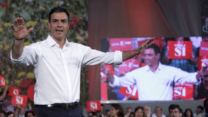 Sánchez insiste en que tratará de formar un gobierno con Podemos y Ciudadanos tras las elecciones