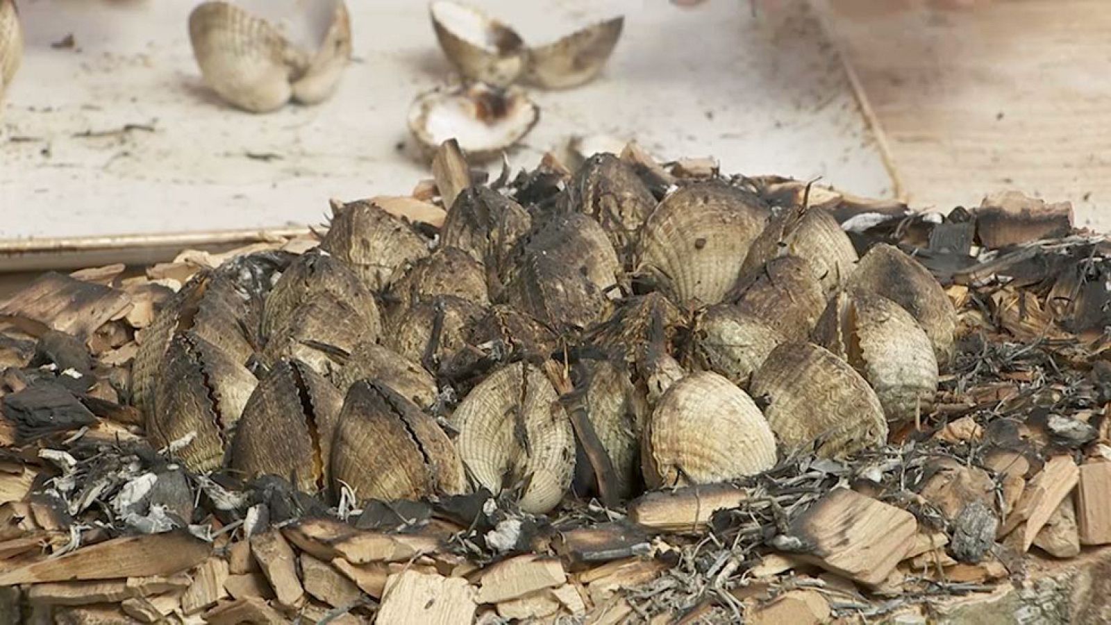 Berberechos al fuego