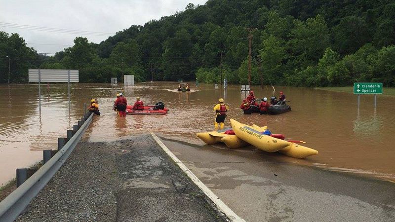 Más de 20 muertos en Virginia Occidental debido a las intensas lluvias