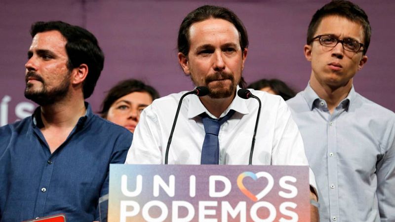 Unidos Podemos despierta del sueño del 'sorpasso' y se mantiene como tercera fuerza con 71 escaños