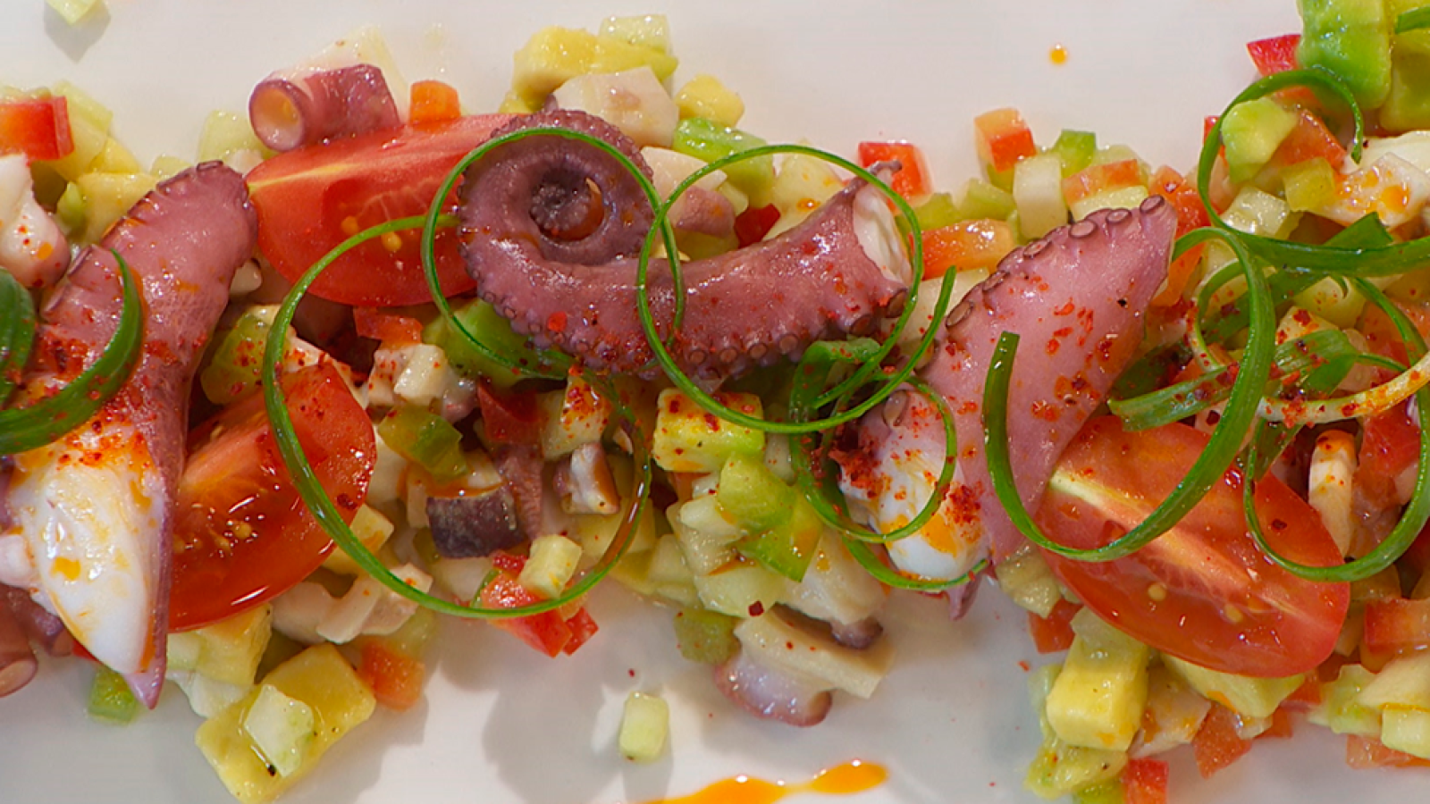 Receta de salpicón de pulpo