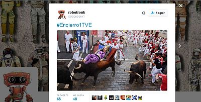 Activismo antitaurino, atuendos cuestionables y cambio de doctor. El #Encierro1TVE en las redes