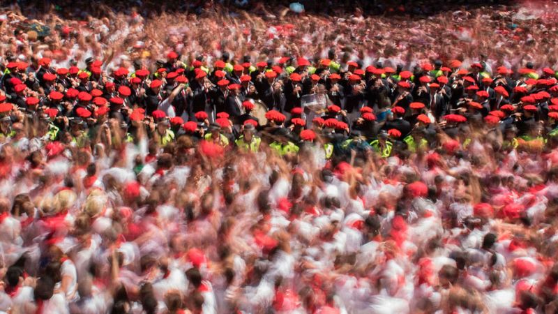 Detienen a cinco personas por una presunta agresión sexual en la primera noche de San Fermín