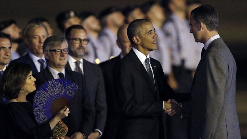 Obama llega a España en su primer viaje oficial al país