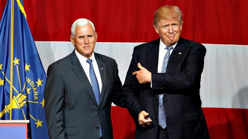 Donald Trump elige como candidato a vicepresidente al gobernador de Indiana, Mike Pence