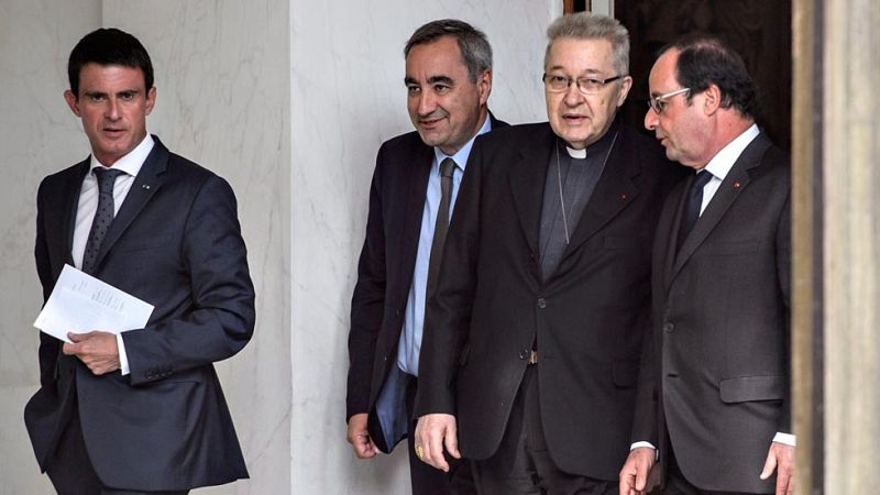Los líderes religiosos franceses piden a Hollande más protección antiterrorista