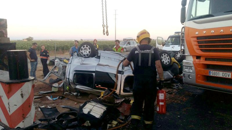 Un accidente múltiple deja dos muertos y 39 heridos en la A-4 a la altura de Manzanares, en Ciudad Real