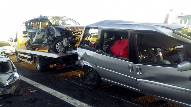 En libertad con cargos el conductor de uno de los camiones del accidente múltiple en la A-4 en Manzanares