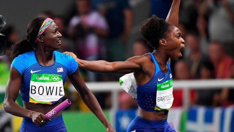 EE.UU. gana el 4x100 y Allyson Felix se convierte en la mujer con más oros olímpicos del atletismo