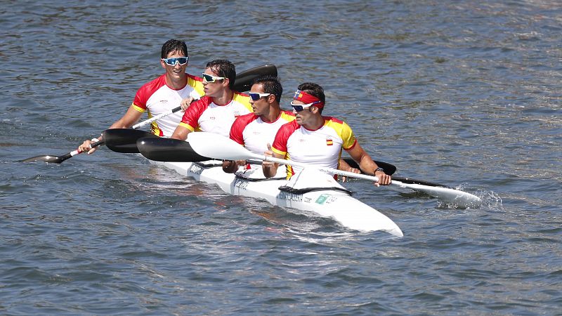 Alemania gana el oro en K4 1.000 metros; Espaa, quinta