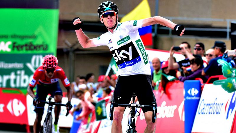 Chris Froome es el amo de Pea Cabarga